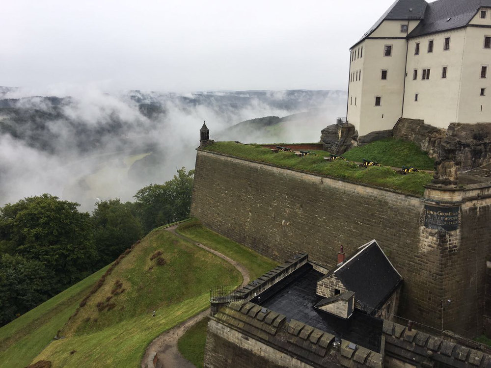 Festung Königstein in den Wolken Festung Königstein in den Wolken